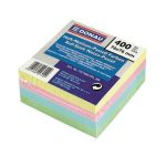 Blok kocka samolepiaca pastelové farby 76x76mm