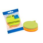 Bloček samolepiaci 70 x 70 bublinka neon