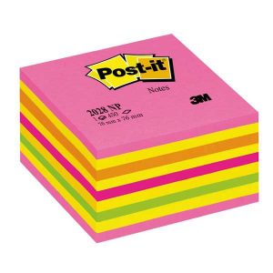 Bločky 76x76 Post-it neónová kocka