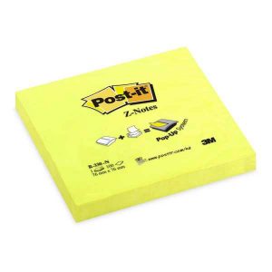 Bločky Z samolepiace Post-it 76x76 6x100 neón