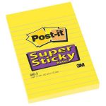 Bločky samolepiace Post-it SuperSticky 102x152 žlté linajkové