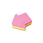 Bločky samolepiace šípka neon