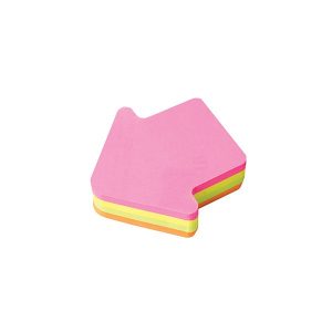 Bločky samolepiace šípka neon