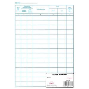 Denník dispečera A4 - 50 listov