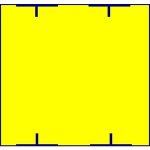 Etikety 29x28 žlté