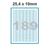 Etikety A4 Print 25,4x10mm (189)