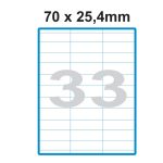 Etikety A4 Print 70x25,4mm (33)