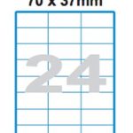 Etikety A4 Print 70x37mm (24)