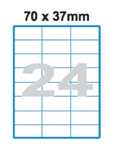 Etikety A4 Print 70x37mm (24)