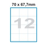 Etikety A4 Print 70x67,7mm (12)