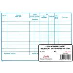 Šatňový blok-100 lístkov-farebný papier