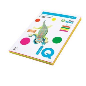 Kopírovací papier A4 80g IQ color 4x50 mix - neónové farby