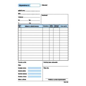 Objednávka A5 samo prepisovacia