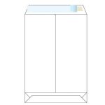 Obálky B4 s X-dnom a páskou biele