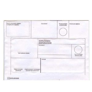 Obálky B6 Doporučene s páskou