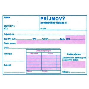 Príjmový pokladničný doklad s DPH - samoprepis