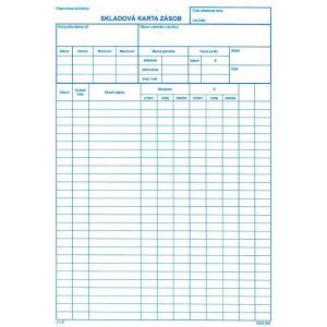 Skladová karta A4