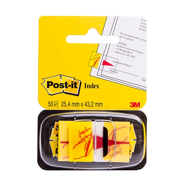 Záložka Post-it index 25x43 podpis