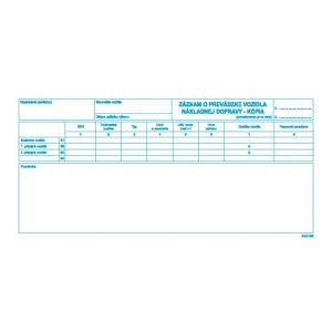 Záznam o prev.vozidla nákl. dopravy - kópia