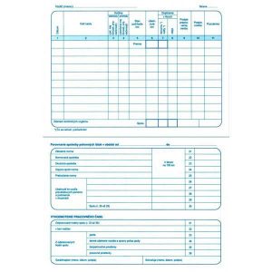 Záznam o prev.vozidla os.dopr. A5 - 100 list