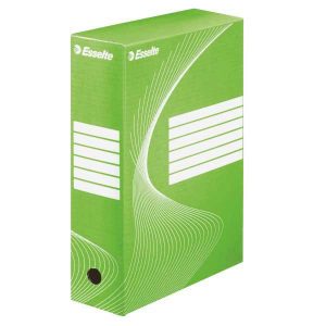 Archívny box 100mm Esselte zelená/biela