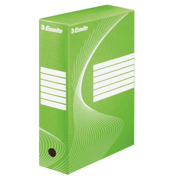 Archívny box 100mm Esselte zelená/biela