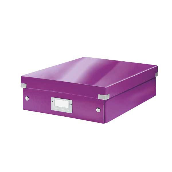 Organizačný box Click-N-Store stredný fialový