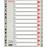 Rozraďovač sivý A-Z maxi Esselte