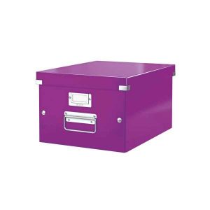 Univerzálny box Click-N-Store A4 stredný fialový