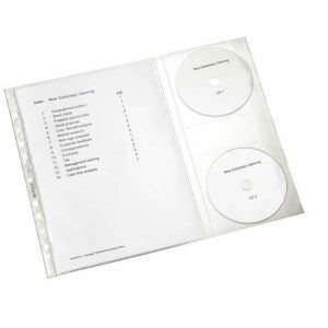 Euroobal s vreckami na CD Combo /5 ks 120 mic LEITZ