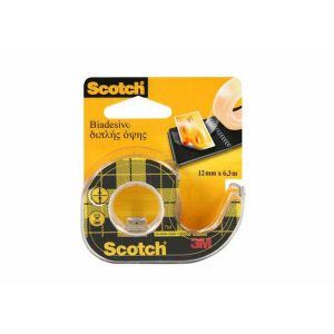 Lepiaca páska Scotch obojstranná s dispenzorom 12mm x 6,3m