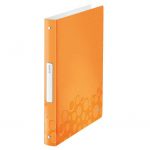 Dosky s 4-krúžkovou mechanikou Leitz WOW oranžové