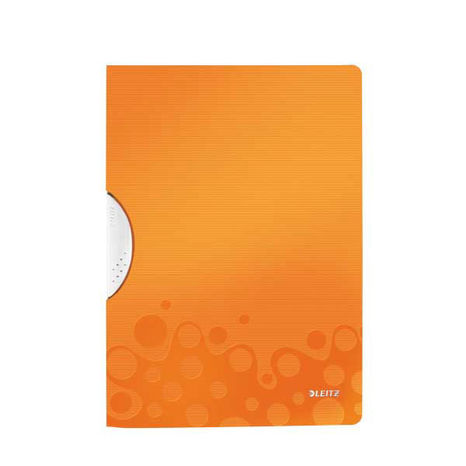 Dosky s klipsou Leitz WOW oranžové