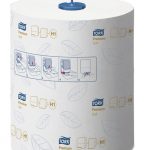 Utierky Tork Matic na ruky, jemné, v kotúči, Premium, QuickDry, biele (H1)