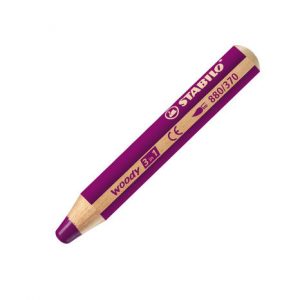 Farbička STABILO woody 3 in 1 - lila