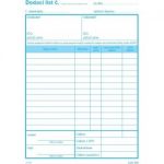 Dodací list A5 samoprepis , 100 list