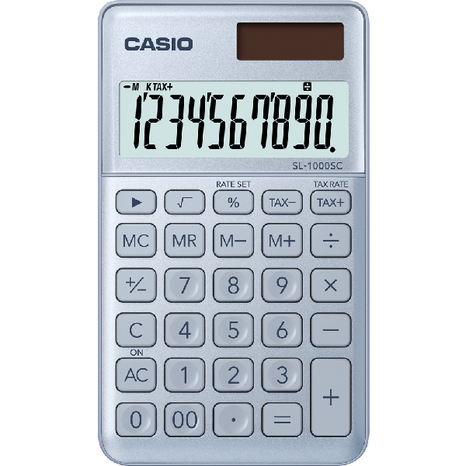 Kalkulačka Casio SL 1000 SC BU strieborná
