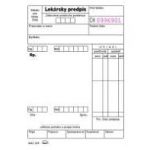 Lekársky predpis - lepený biely A6 100 l