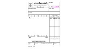 Lekársky predpis - sypaný biely A6 100 l