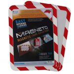 MAGNETO security frame magnetic červená/biela 2ks.