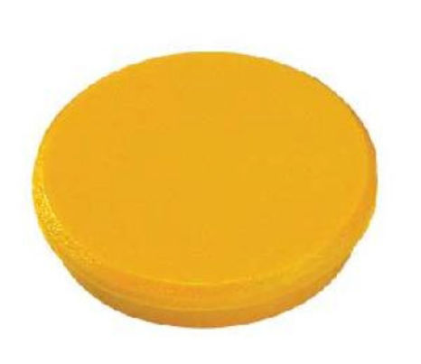 Magnet 24 mm žltý