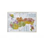 Mapa SR administratívna 120x90cm