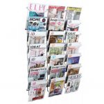 Nástenný prezentačný stojan ALBA kovový 21 priehradok