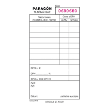 Paragón číslovaný 100-list samoprepis