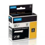 Páska Dymo D1 9mmx5,5m biela permanentná polyesterová 18482