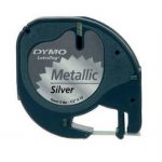Páska do Dymo Letra Tag 12mmx4m metalická strieborná