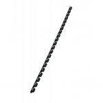 Plastový hrebeň 6mm, čierna