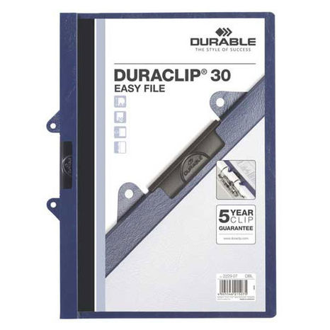 Podložka s klipom Durable PVC tmavomodrá