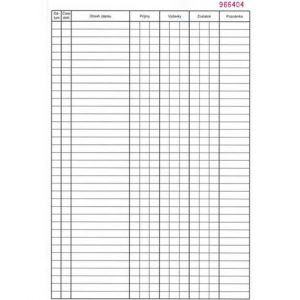 Pokladničná Kniha 50 listov číslovaná