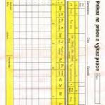 Príkaz na prácu a výkaz práce 150 list